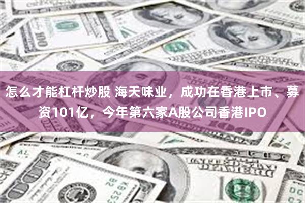 怎么才能杠杆炒股 海天味业，成功在香港上市、募资101亿，今年第六家A股公司香港IPO